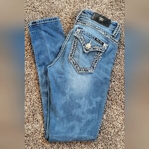 Miss Me Blue Skinny Jeans